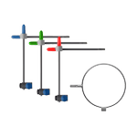 Bild von MEC Glashaltesystem 3-Stellung