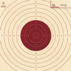 Bild von Spiegel der Luftpistolenscheibe mit Nummer in rot (2030-NR), 250 Stück
