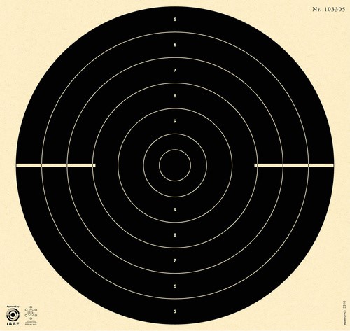 Bild von Schnellfeuer Pistolenscheibe mit Nummer (3310-N), 100 Stück
